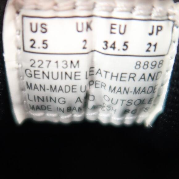 Timberland Shoes Kids 2.5 Hiking Boots Outdoor Leather Ankle Lace Up Brown Black - Picture 13 of 14